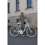 Dámsky retro bicykel 28" Lavida Mahbike 7-prevodový hlinikový rám 18" bielo zelená